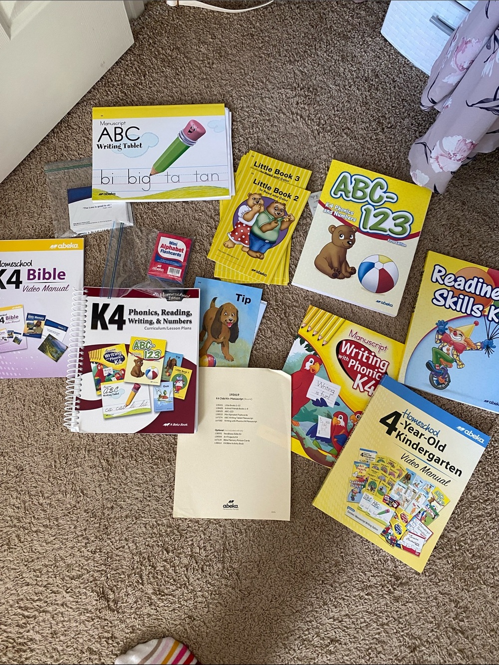 K4 Phonics & ABC 123 Learning Set - Yellow